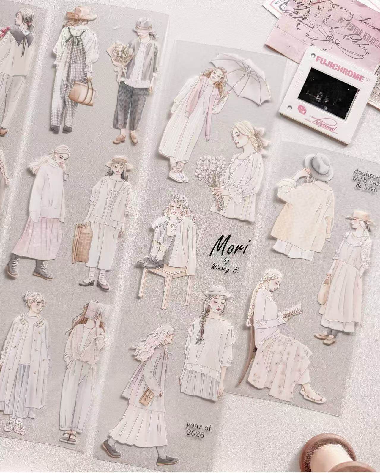 Washi Tape Rolls - 1 ループ Listenida X Windry Monoch