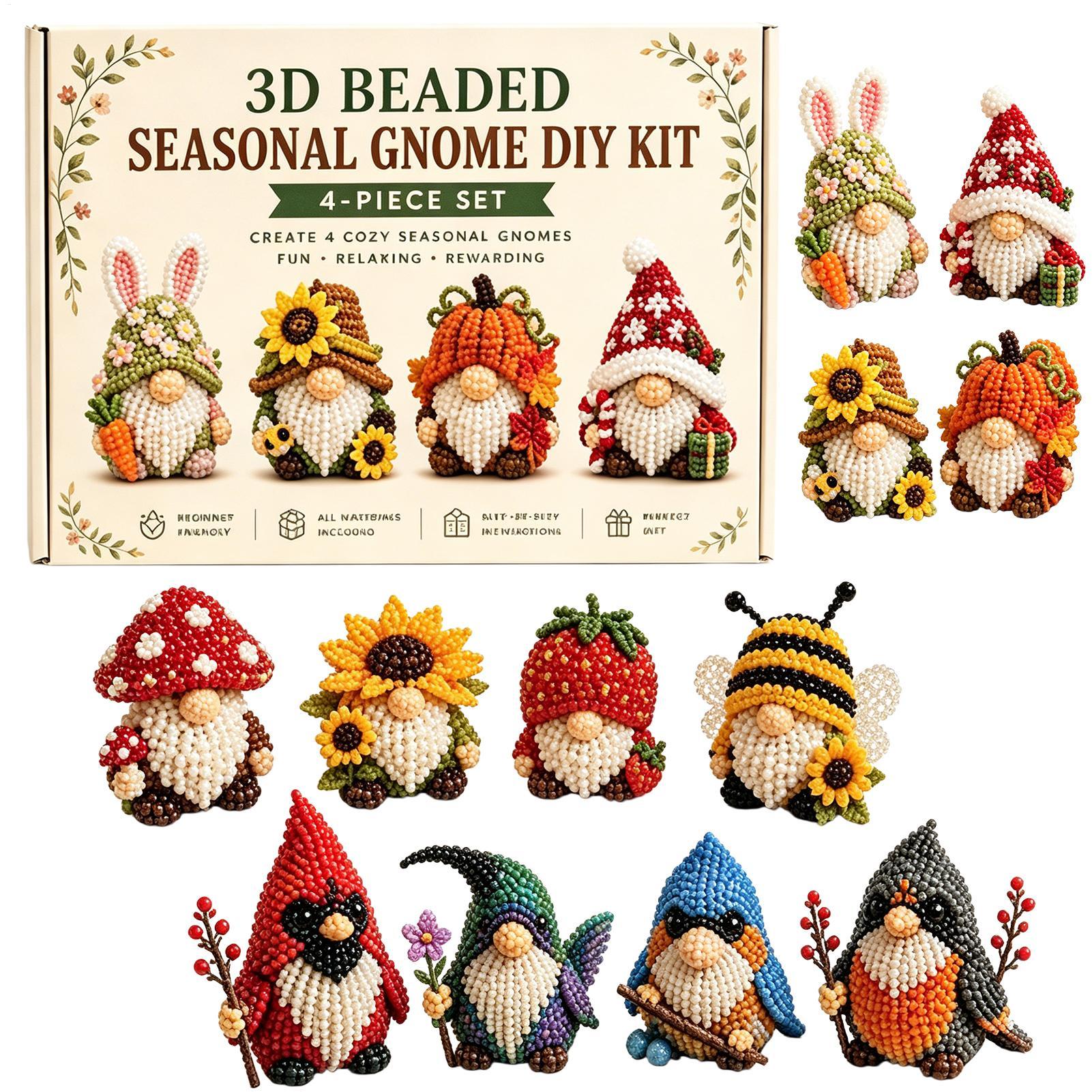 Art Craft Workshop - ビーズセット手作りおもしろDIYデスクデコレーションビーズクラフトドワーフビーズキット、自宅、オフィス、学校、教室、アートクラス、ワークショップ、デスクトップ用