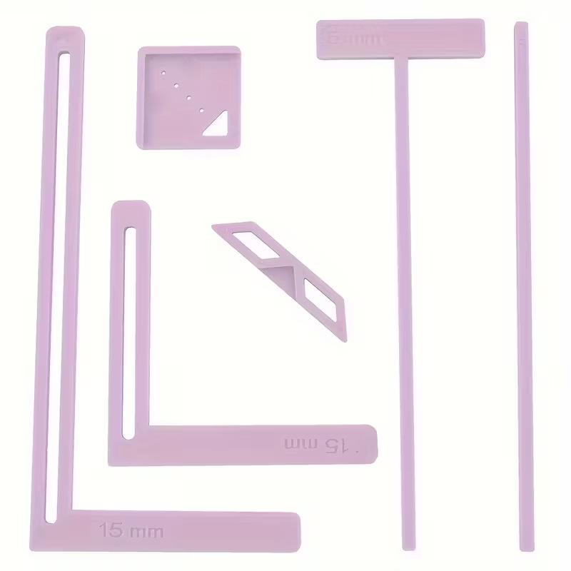 Bookbinding Supply Kit - 6 個のスクラップブッキングツール多機能定規 DIY ジャーナルスクラップブックカバー作成キット製本位置決め学用品
