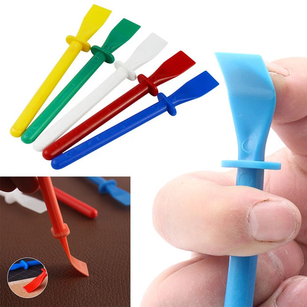 Art Craft Stick - 20個の接着剤スプレッダー、ポリプロピレン接着剤塗布スティックアプリケーター、手作りDIYアートレザークラフトツール用ペイントスクレーパー