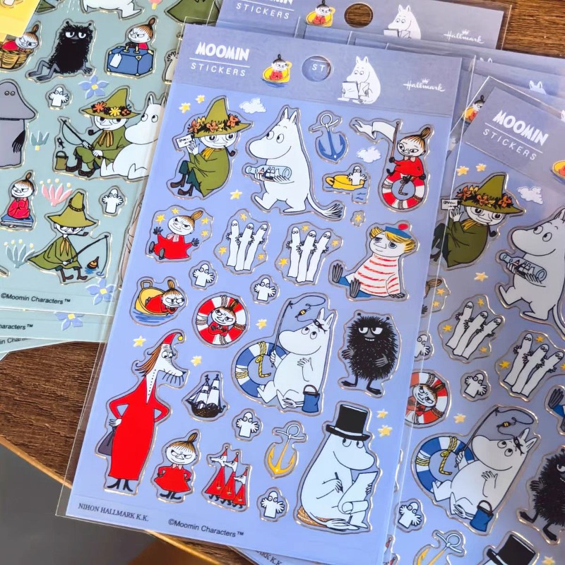 Art Craft Making - ムーミン漫画装飾ステッカー DIY クラフト用品 ジャーナルノートブック電話ラップトップスクラップブック装飾素敵なデカールステッカー