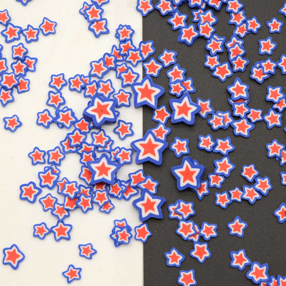 Art And Craft Independence Day - 500 グラム 5 ミリメートル/10 ミリメートルポリマークレイスライス独立記念日スプリンクル素敵な紙吹雪工芸品作り、 DIY