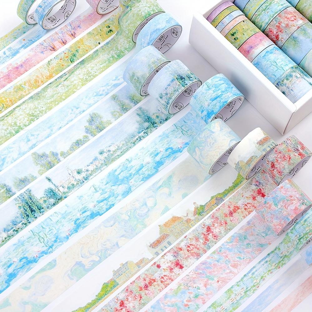 Washi Tape Rolls - 20 ロールヴィンテージガーデン和紙テープセット 5 幅 2 メートル長さのペイントマスキングテープジャーナリングプランナー文具用品