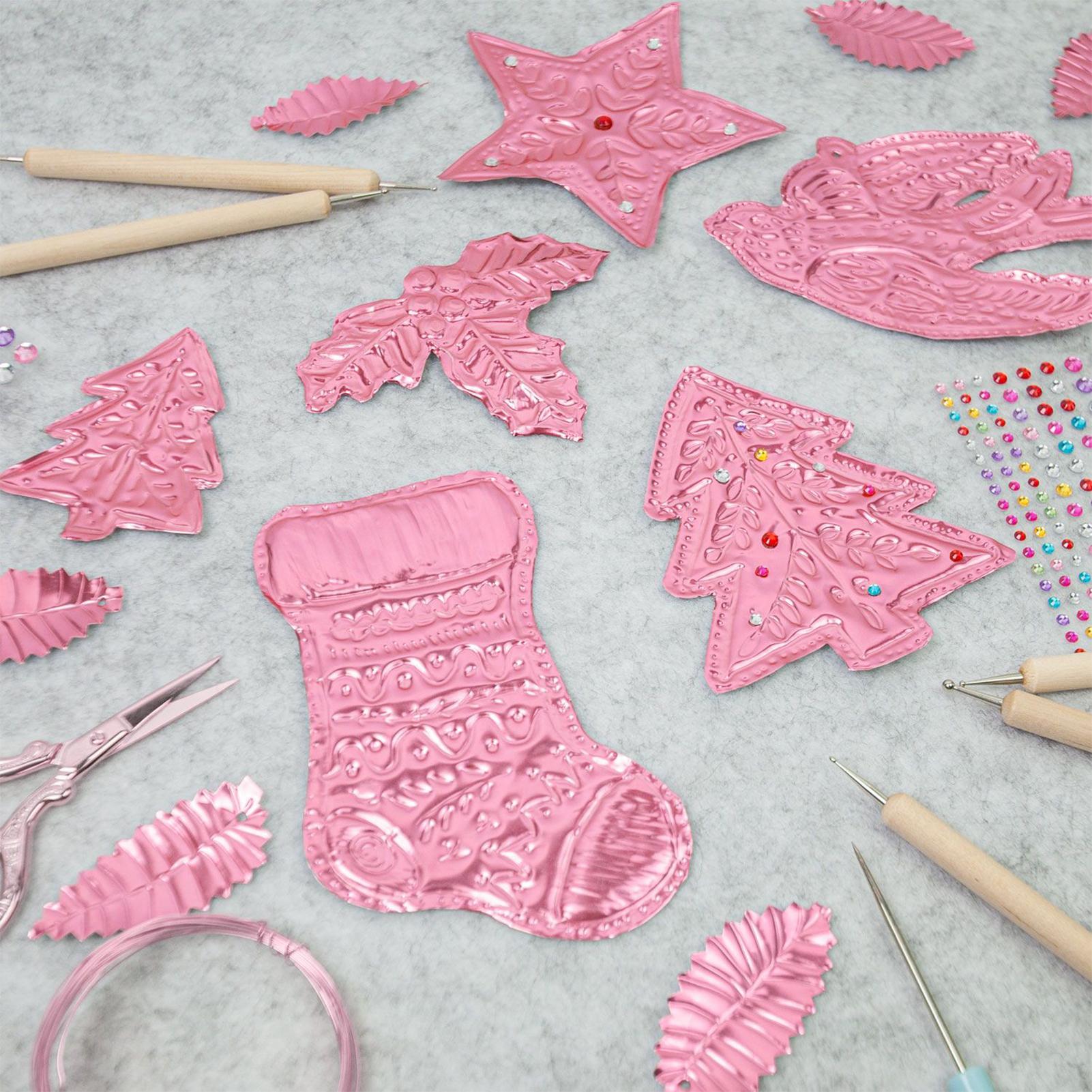 エンボス箔 8枚 アルミクラフト用品 エンボスシート 箔紙  - Art Craft For Christmas のレビューと価格