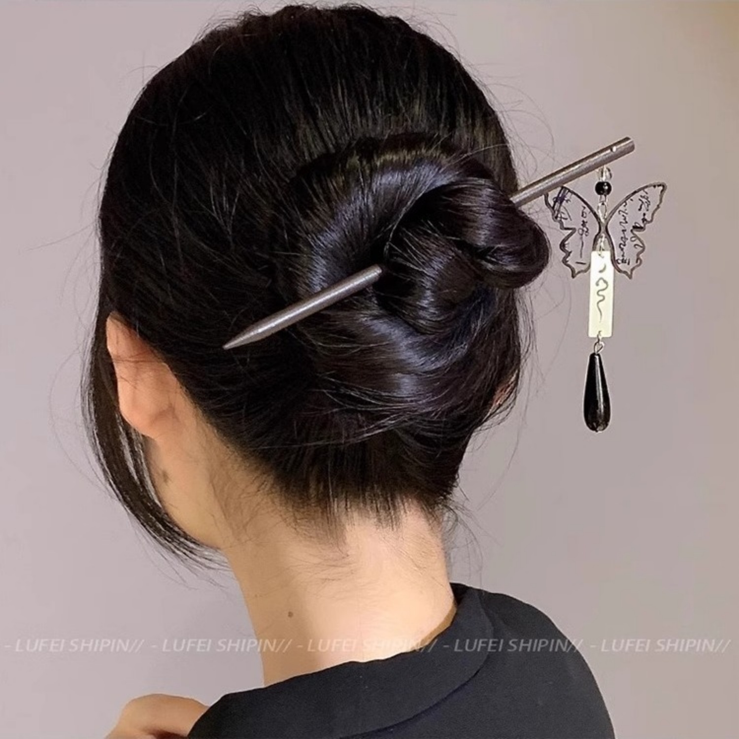 ライト高級木製タッセルヘアピン女性のためのヴィンテージインク - Art Craft Shop のレビューと価格
