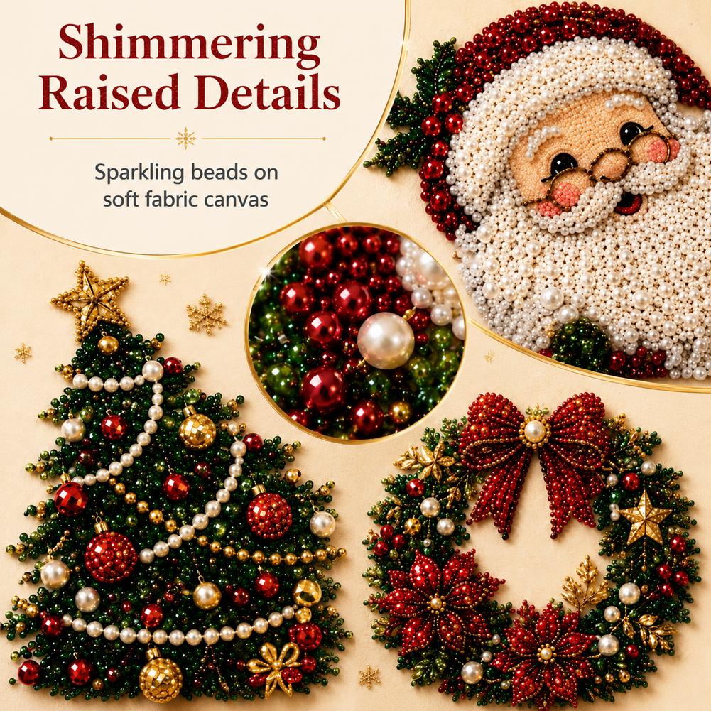 クリスマス サンタクロース パールアート DIYキット 額入 - Art Craft For Christmas のレビューと価格