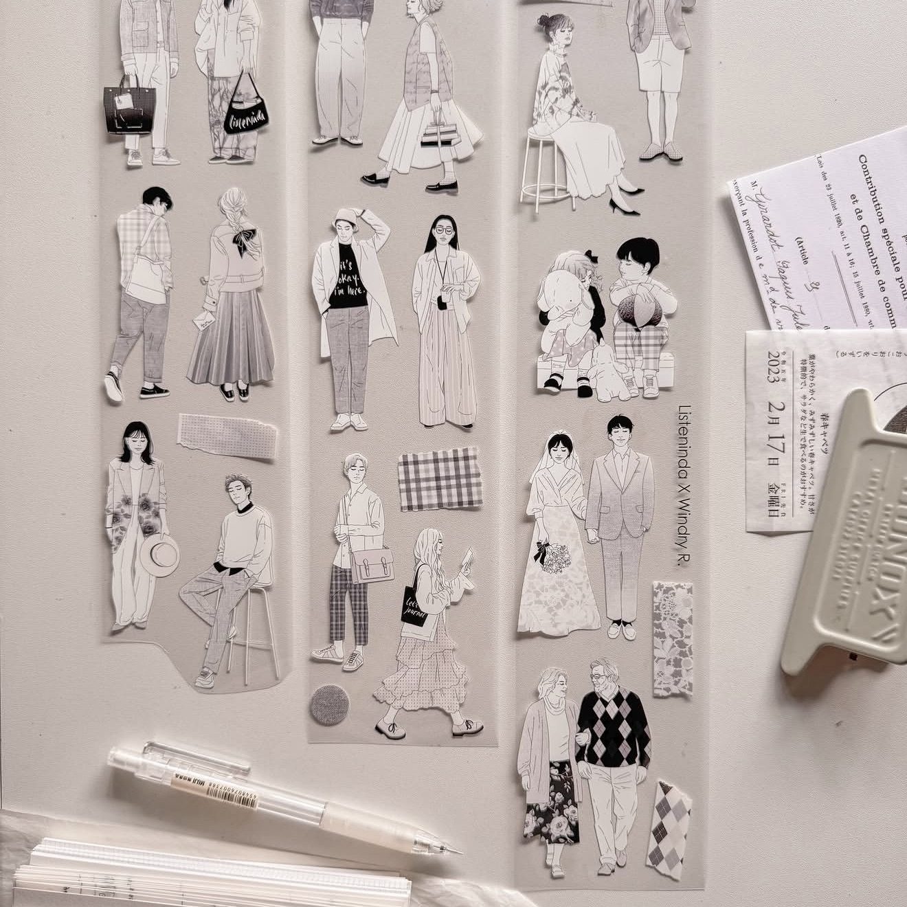 1 ループ Listenida X Windry Monoc - Washi Tape Rolls のレビューと価格