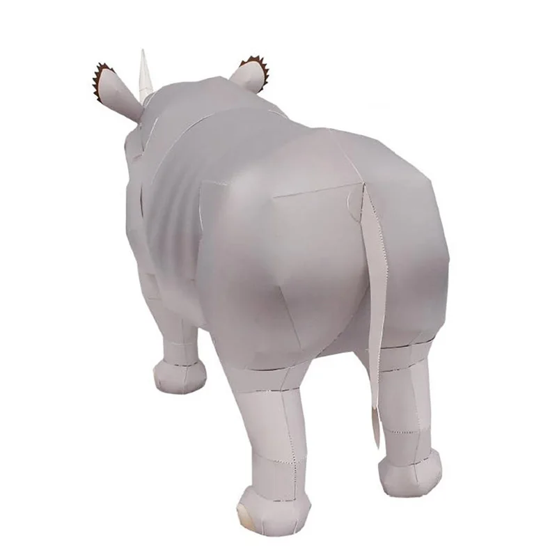 Rhinoceros-ミニ3D紙モデルペーパークラフト、手作 - Art Craft Cardboard のレビューと価格