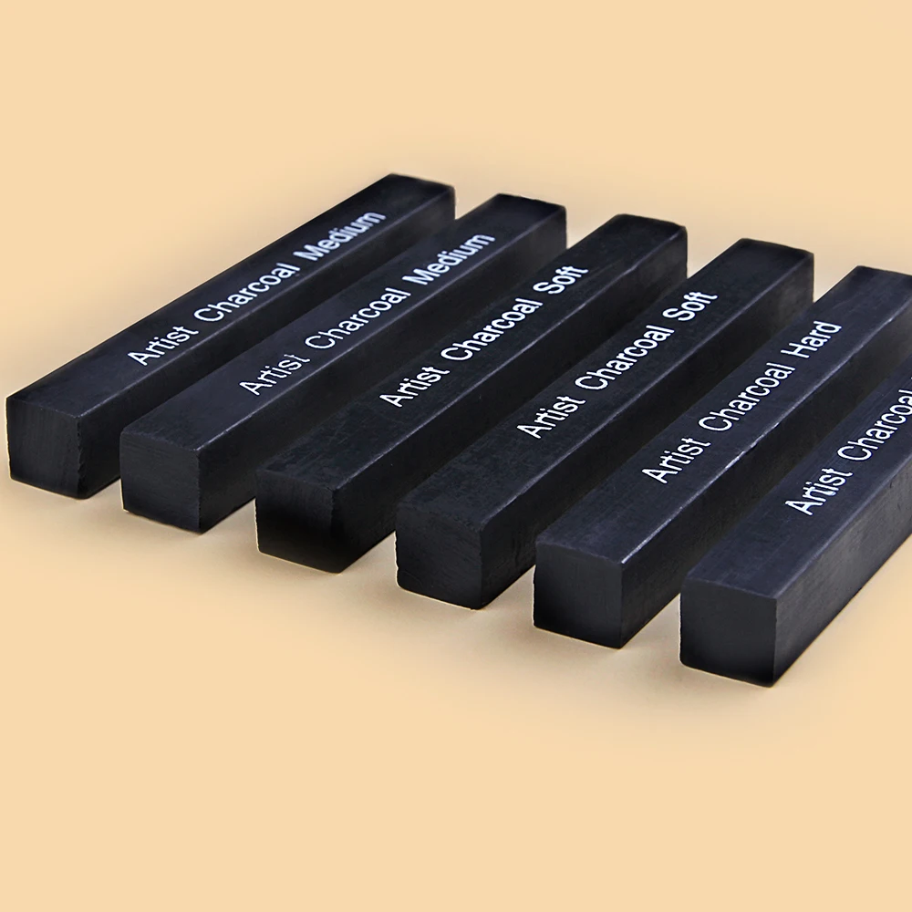 ソフトミディアムハードチャコールバーセット、アーティスト、学 - Sketching Charcoal Set のレビューと価格