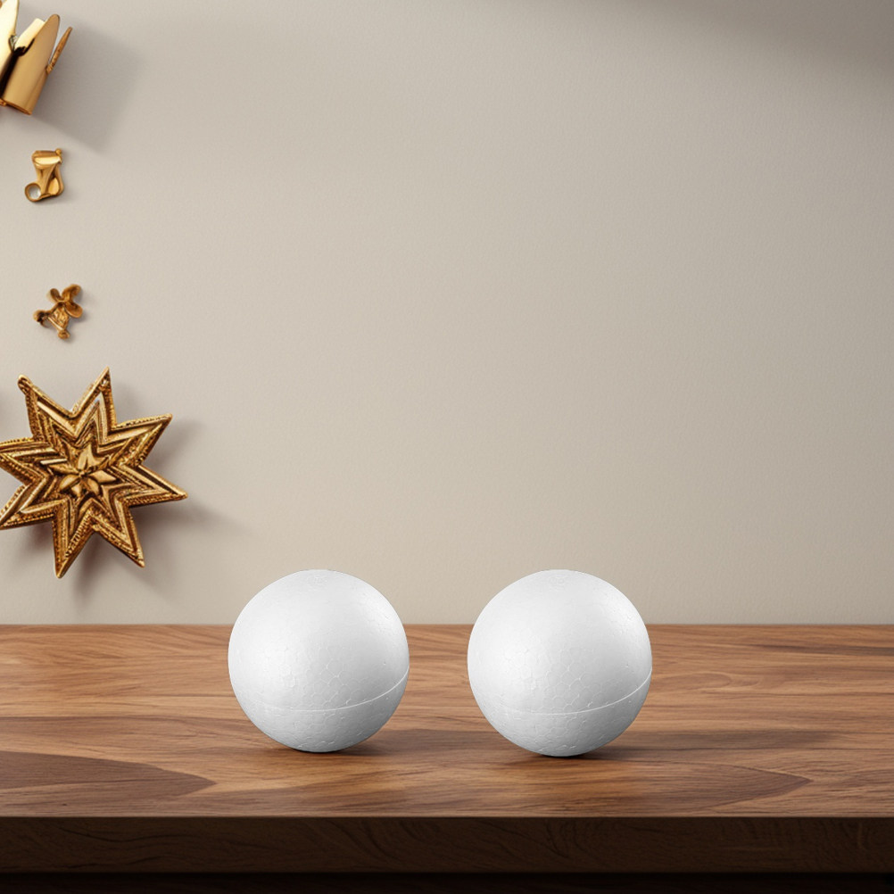 12個入り 白色ポリスチレン製 フォームボール 滑らかな丸い - Art Craft For Christmas のレビューと価格