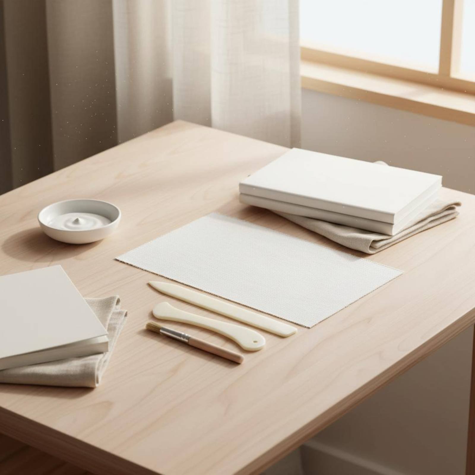 4ピース製本ツールセット ナチュラルカラー ブック背表紙修理 - Bookbinding Supply Kit のレビューと価格