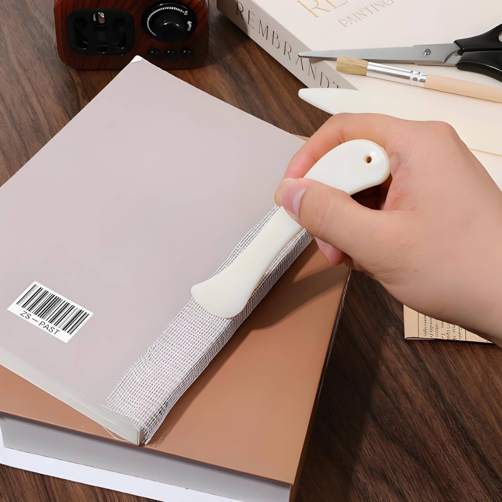 4ピース製本ツールセット ナチュラルカラー ブック背表紙修理 - Bookbinding Supply Kit のレビューと価格
