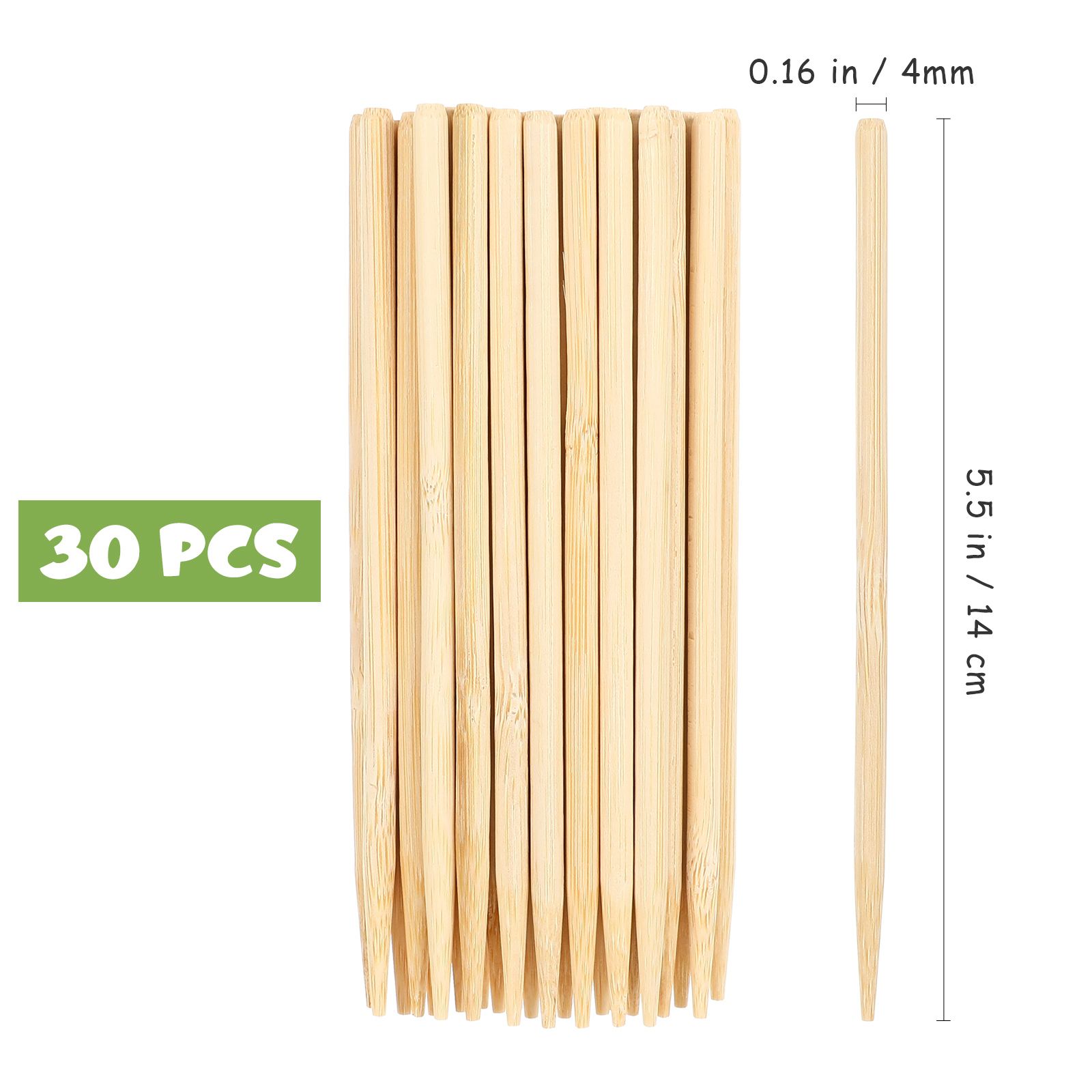 30 個木製スクラッチペイント竹ペンワックススティック髪小枝 - Art Craft Stick のレビューと価格