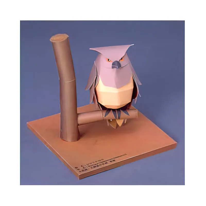 ブラキストンの魚フクロウ折り紙アートミニ3D紙モデル、ペーパ - Art Craft Cardboard のレビューと価格