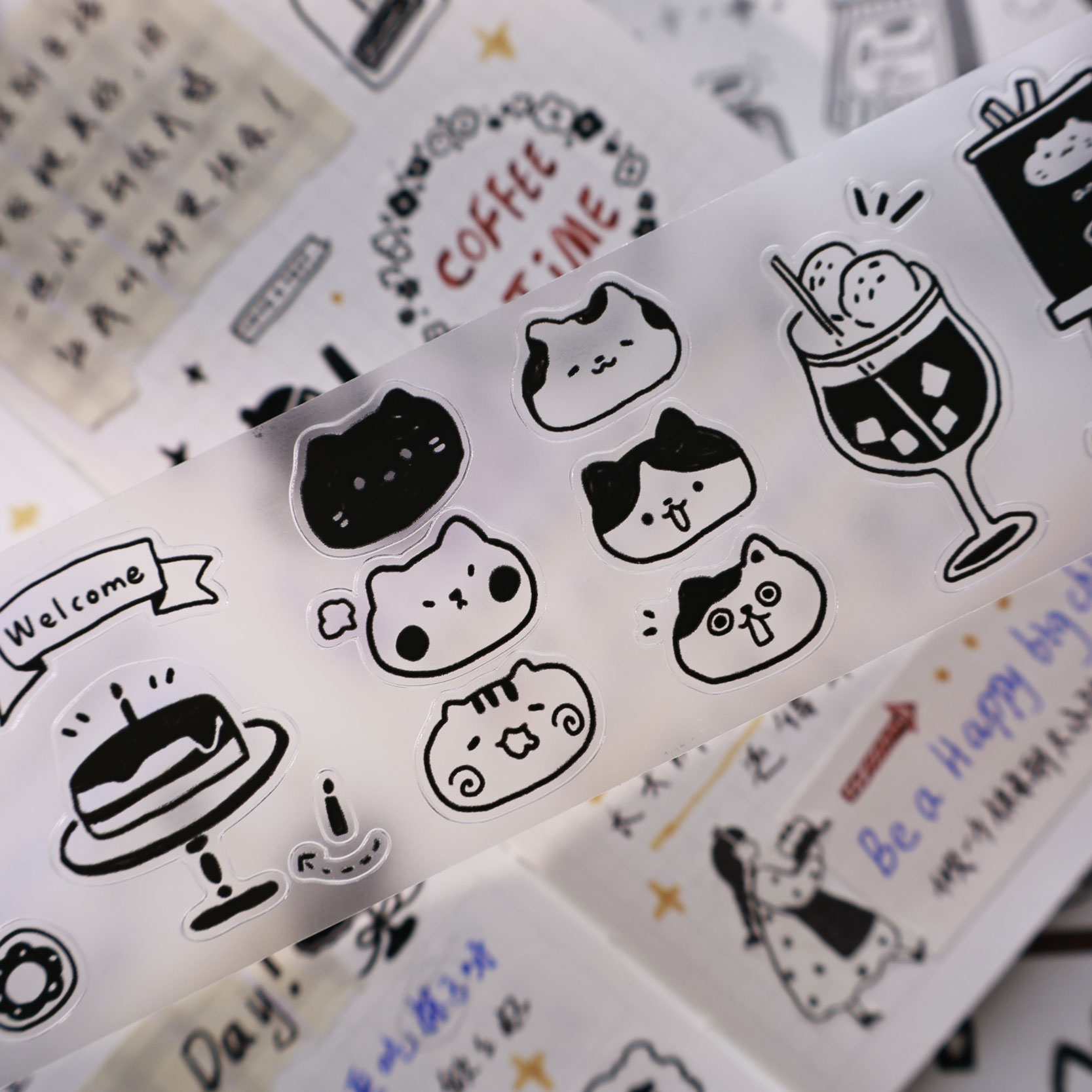 YiEr スタジオヴィンテージデイリー猫のコーヒーライフ和紙 - Washi Tape Rolls のレビューと価格