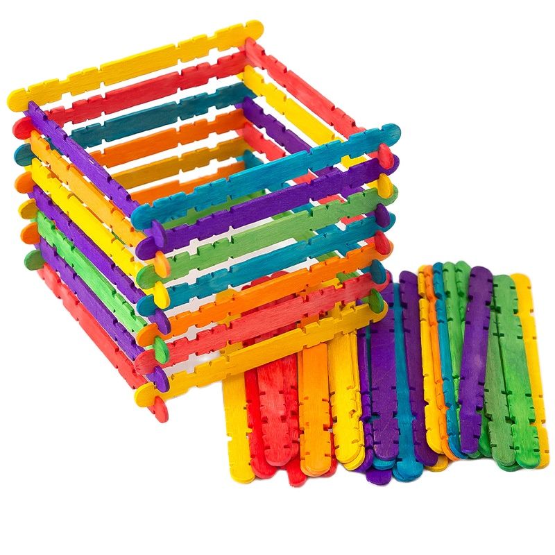 子供と赤ちゃんのための木製アイスクリームスティック,50ユニ - Art Craft With Ice Cream Stick のレビューと価格