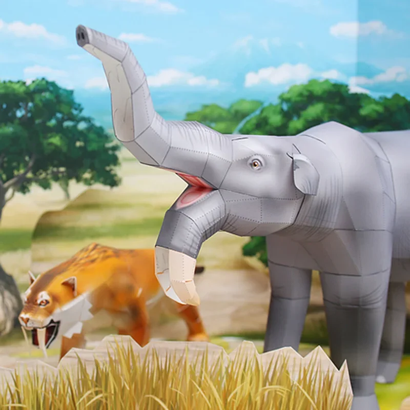 ディノテリウム象折り紙アート折りたたみミニ3D紙モデルペーパ - Art Craft Cardboard のレビューと価格