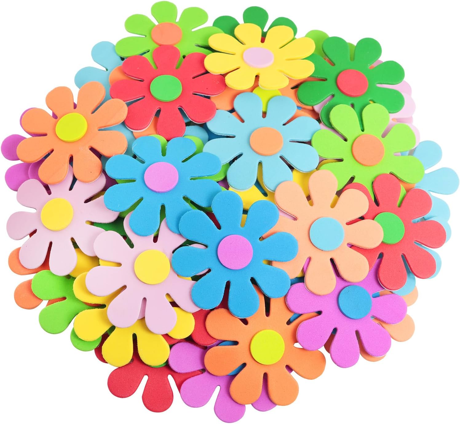 3Dフラワーフォームステッカー 春の芸術工芸品 母の日 幼稚 - Art Craft Cardboard のレビューと価格