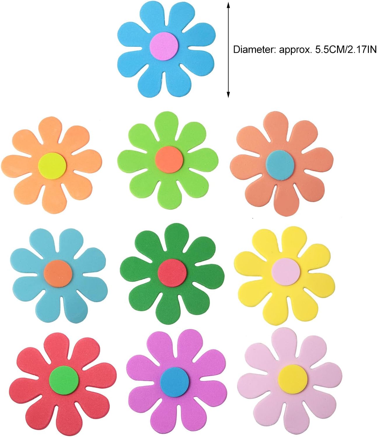 3Dフラワーフォームステッカー 春の芸術工芸品 母の日 幼稚 - Art Craft Cardboard のレビューと価格