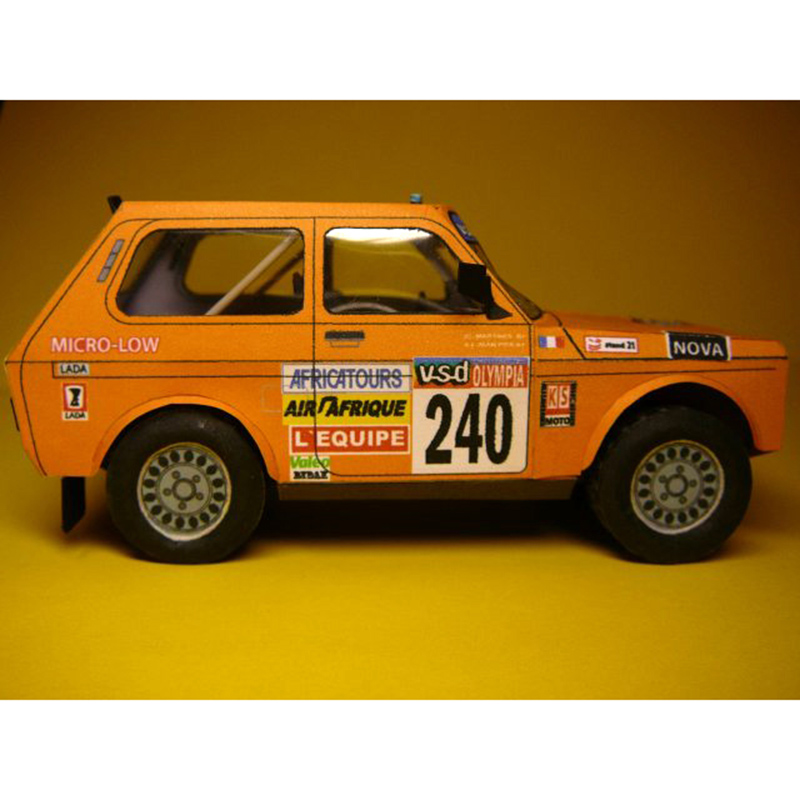 Lada niva 1985 1:32ダカール-ラリーレーシ - Art Craft Cardboard のレビューと価格