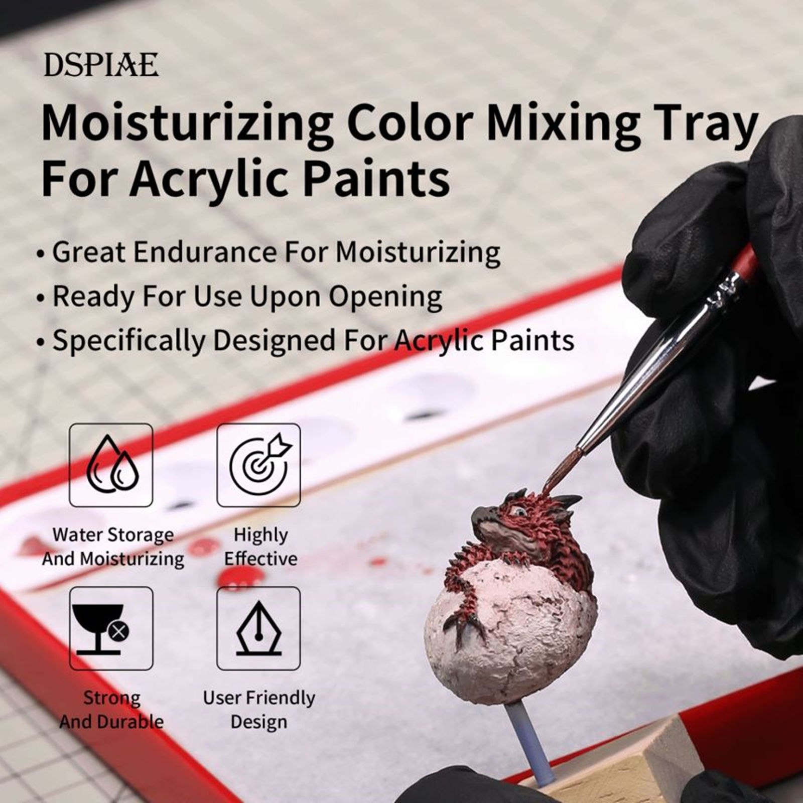 DSPIAE MP-01 PRO アクリル絵の具用保湿混色ト - Acrylic Pour Paint のレビューと価格
