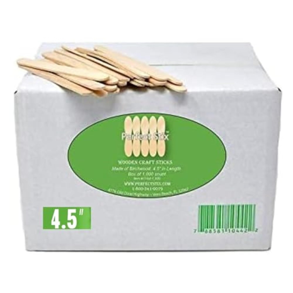 210本入り天然木製アイスクリームスティック、DIYクラフト - Art Craft With Ice Cream Stick のレビューと価格