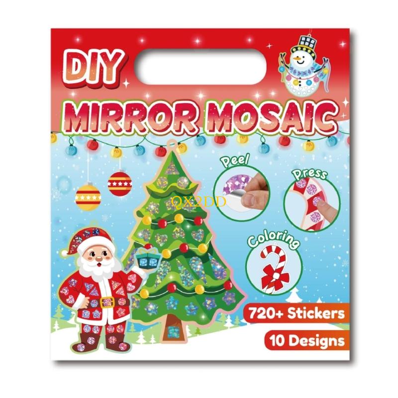 QX2D クリスマスホイルステッカー子供のための DIY ク - Art Craft Holiday のレビューと価格