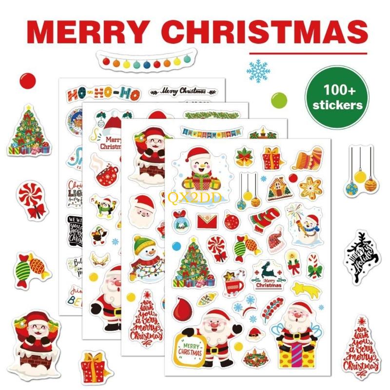 QX2D クリスマスホイルステッカー子供のための DIY ク - Art Craft Holiday のレビューと価格