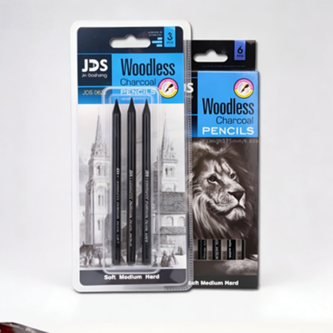 プロ仕様の木炭鉛筆セット（ソフト、ミディアム、ハード）、学生 - Sketching Charcoal Set のレビューと価格