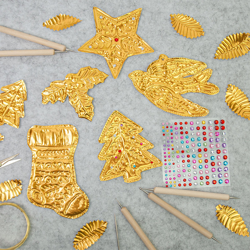 DIY金箔アートレリーフクリスマスデコレーション金銀装飾ペン - Art Craft For Christmas のレビューと価格