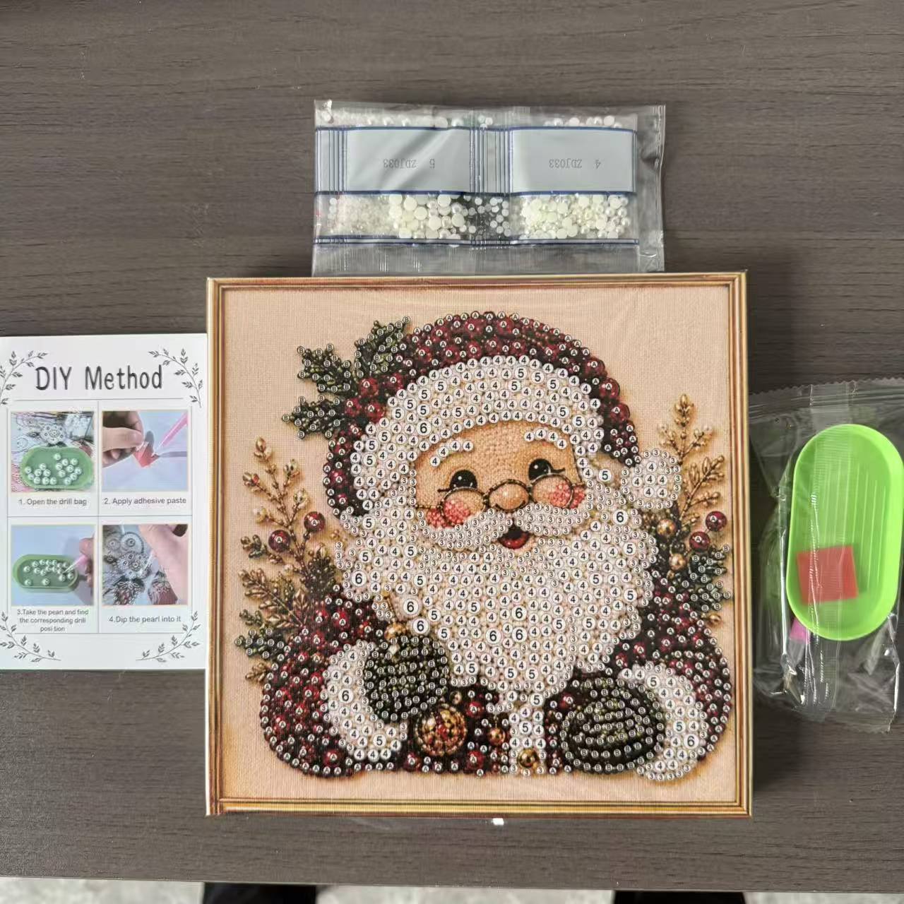 クリスマスパールダイヤモンドペインティングアートキット（フレ - Art Craft For Christmas のレビューと価格