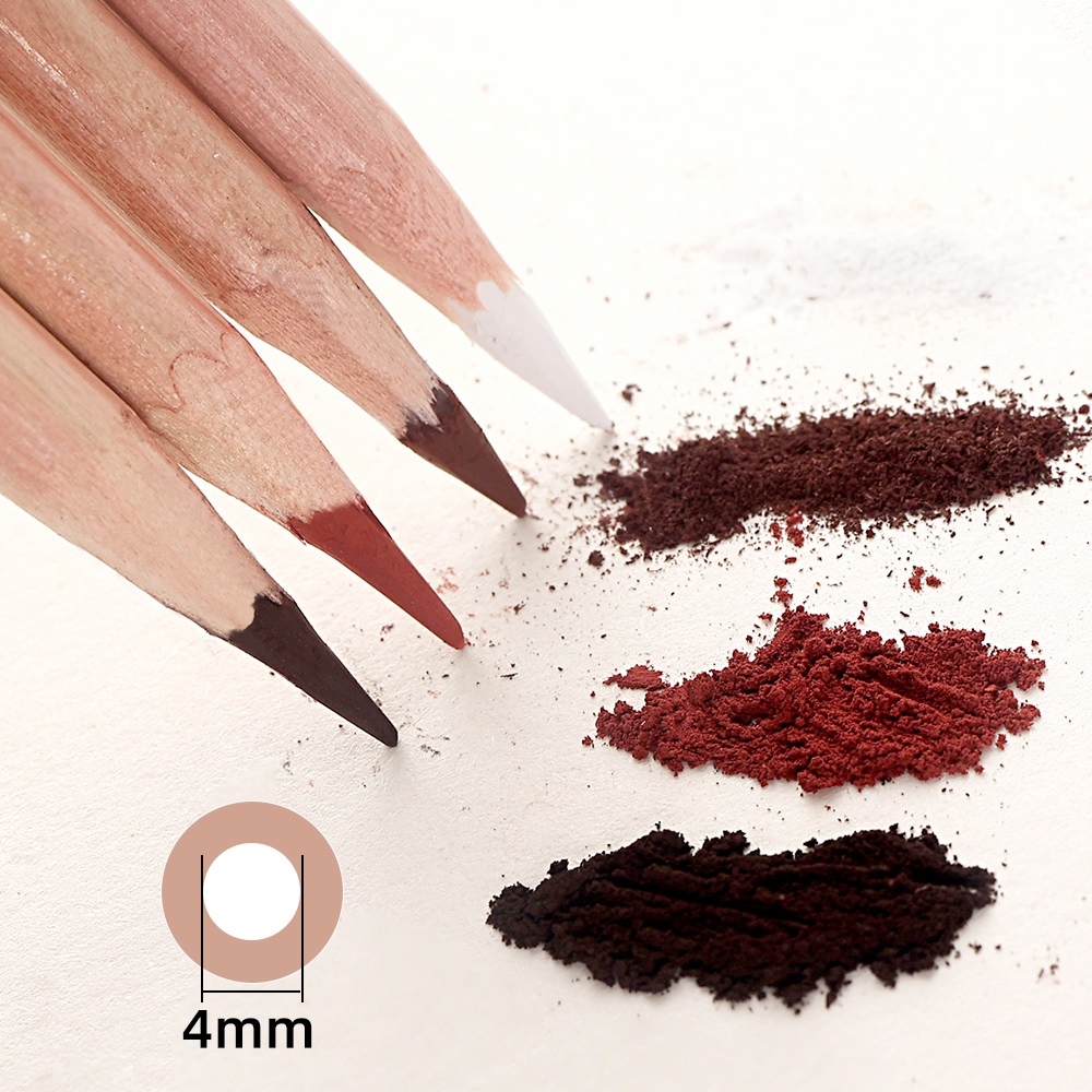 4 個プロフェッショナルスケッチ木炭鉛筆セット色ソフトパステ - Sketching Charcoal Set のレビューと価格