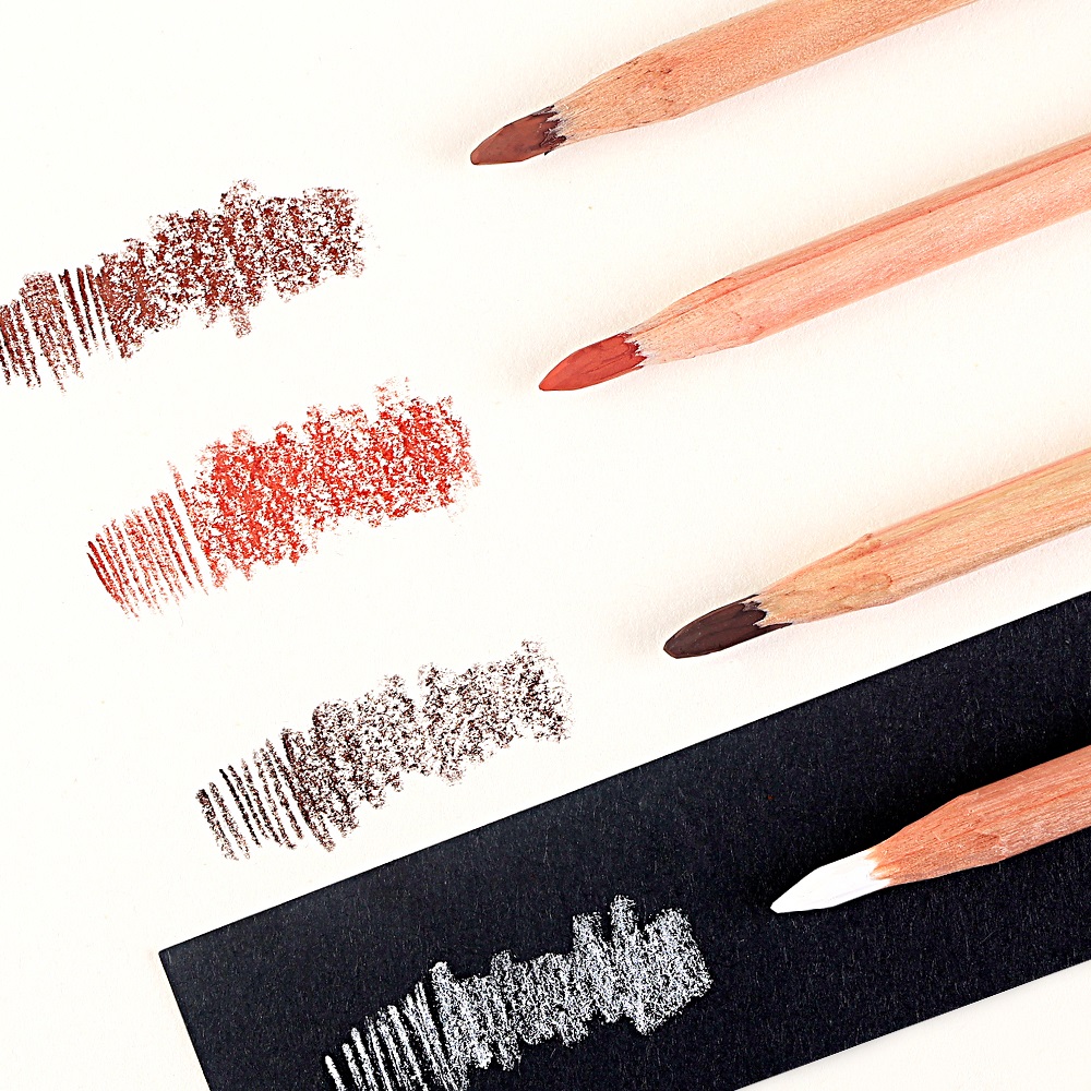 4 個プロフェッショナルスケッチ木炭鉛筆セット色ソフトパステ - Sketching Charcoal Set のレビューと価格