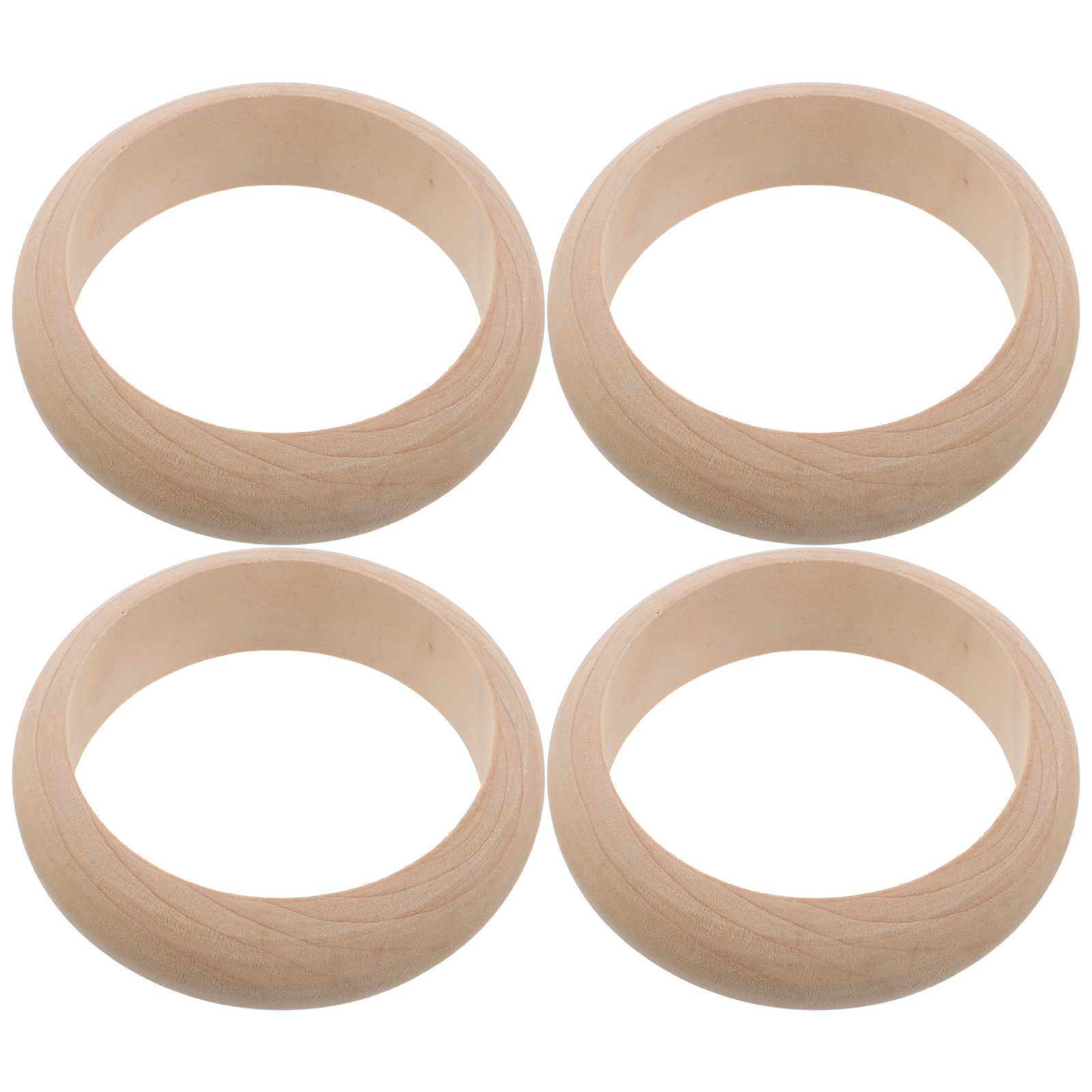4個入り無垢材バングルブランク、未塗装木製カフブレスレット、 - Art Craft Making のレビューと価格