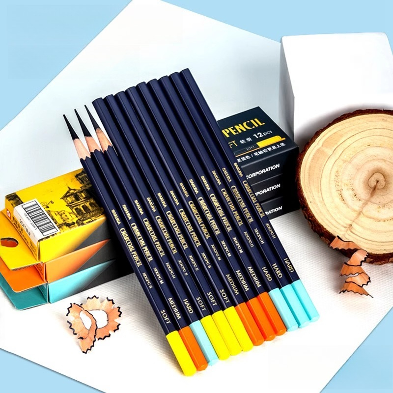SAKURAプロフェッショナル木炭鉛筆セット スケッチ描画用 - Sketching Charcoal Set のレビューと価格
