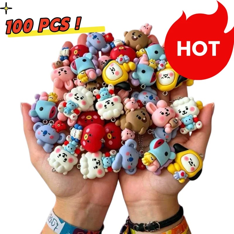 7 個 BT21 樹脂漫画チャーム DIY アクセサリークラ - Art Craft Making のレビューと価格