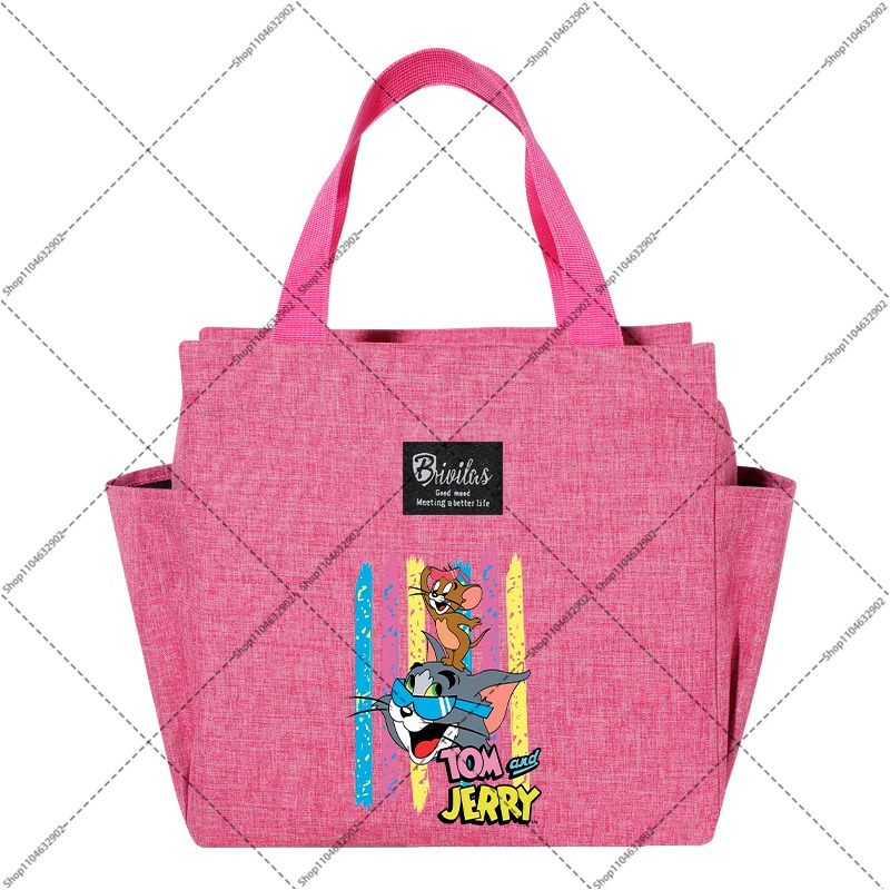 トムとジェリー大容量ランチバッグ漫画アニメパターンプリントハ - Art Craft Bag のレビューと価格