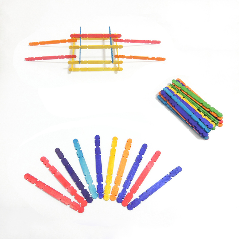 アイスクリームスティック 50本 天然木製 ポプシクル アイ - Art Craft With Ice Cream Stick のレビューと価格