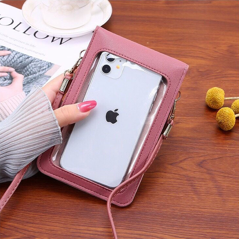 かわいい漫画柄のタッチスクリーン対応スマホバッグ 女性用 - - Art Craft Bag のレビューと価格