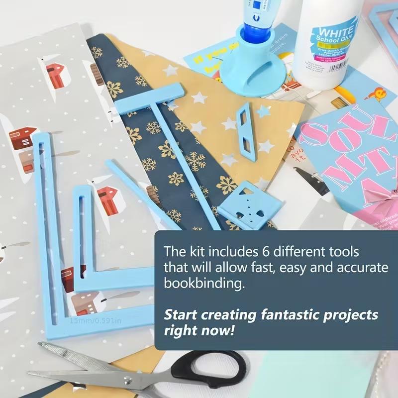 初心者向けの6個の製本ツールキット、スクラップブッキング用品 - Bookbinding Supply Kit のレビューと価格