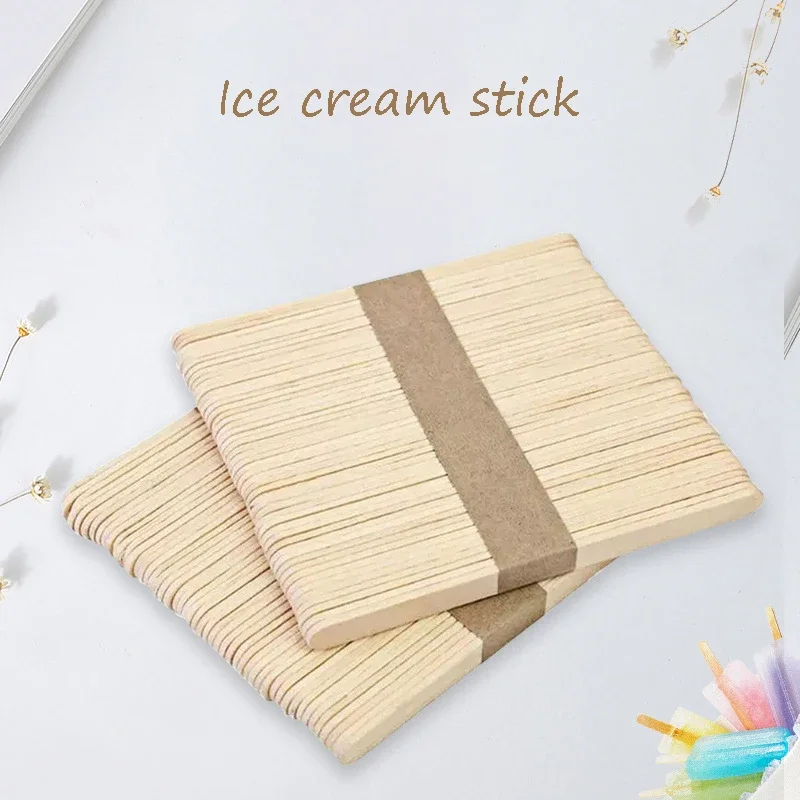 天然木の柄のアイスクリームスプーン,手作りアイスクリーム用, - Art Craft With Ice Cream Stick のレビューと価格