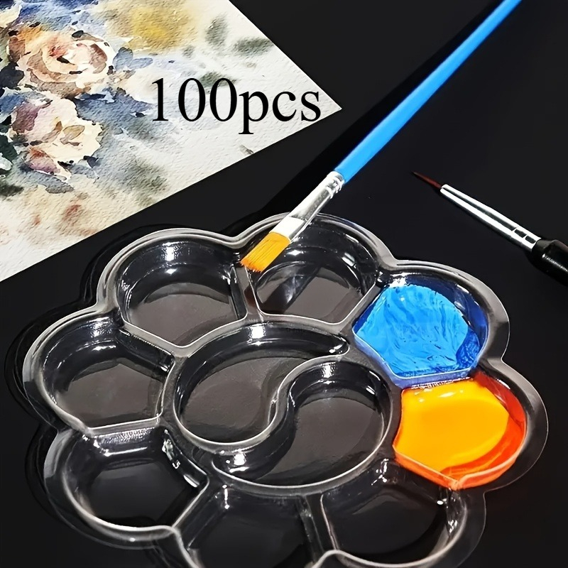 100個入り使い捨て花形ペイントパレット |   水彩、アク - Acrylic Pour Paint のレビューと価格