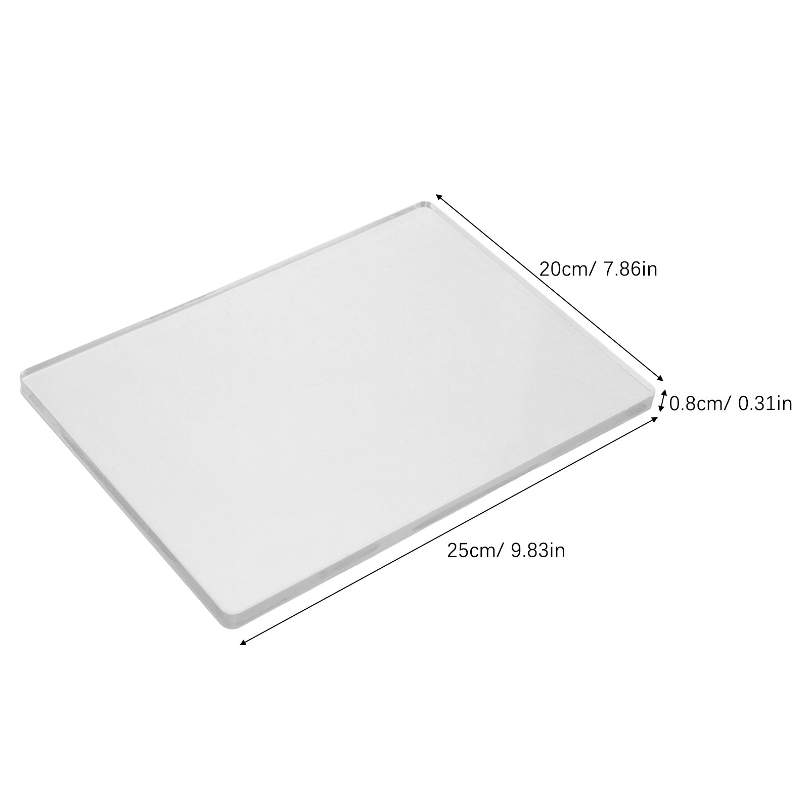 20x25cm 透明ジェルプレート アート＆クラフト用 柔軟 - Art Craft Stick のレビューと価格