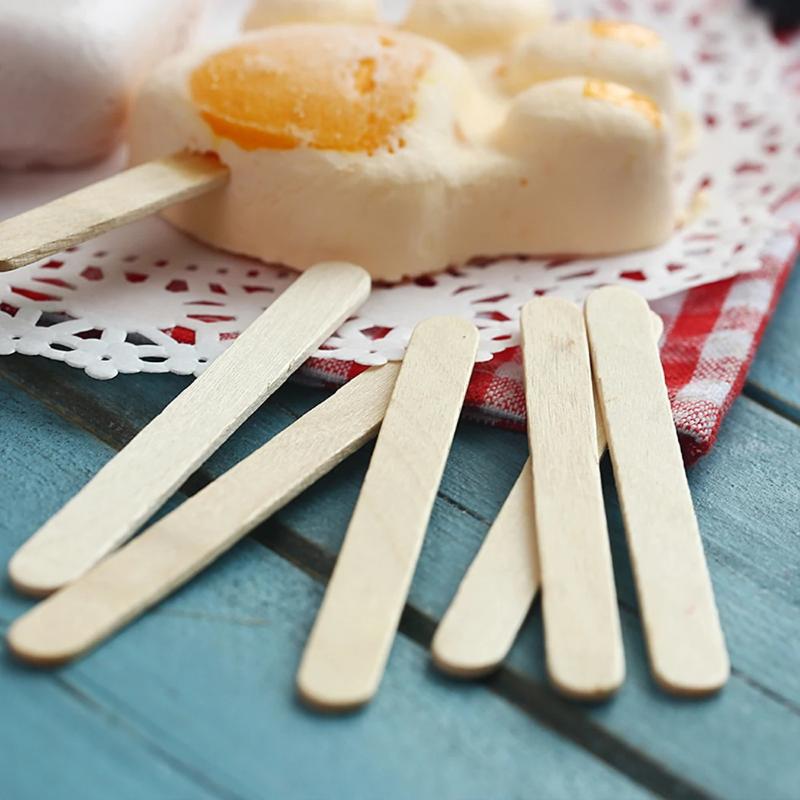 アイスクリームスティック 100本入り 天然木製 ポプシクル - Art Craft With Ice Cream Stick のレビューと価格