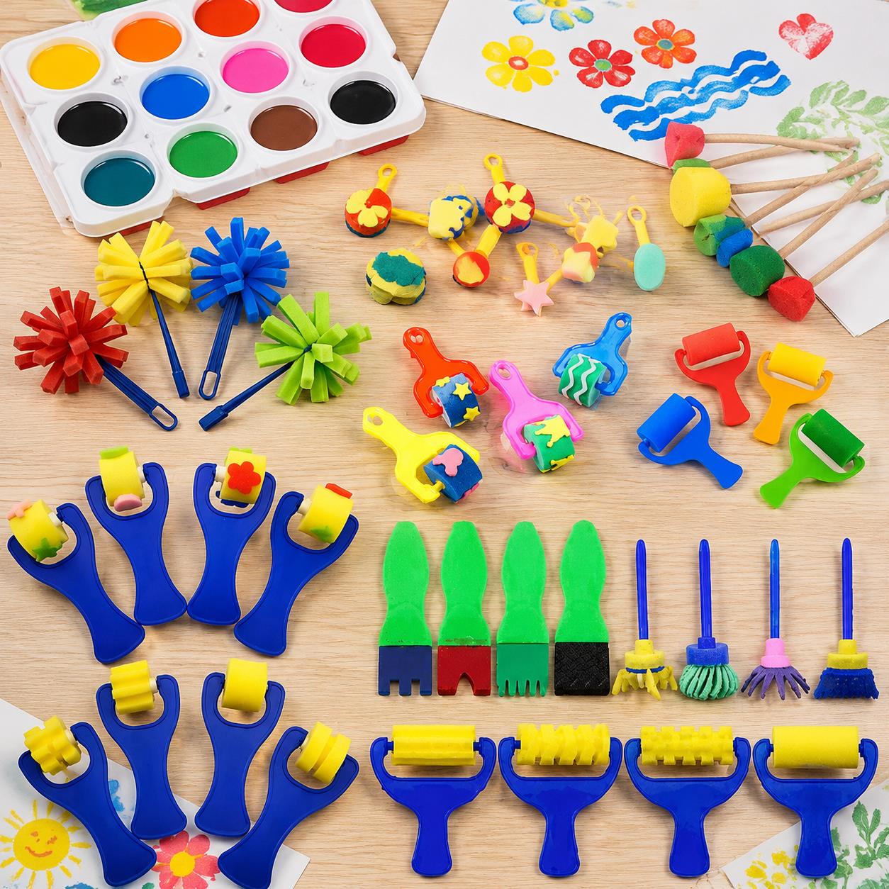 バルクペイントスポンジ＆ブラシセット – 12/22/30/ - Art Craft Workshop のレビューと価格
