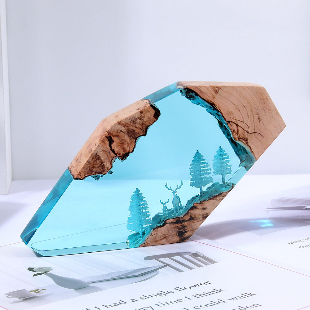 森の妖精鹿デスクトップアート、パーソナライズされた発光オーナ - Art Y Craft のレビューと価格