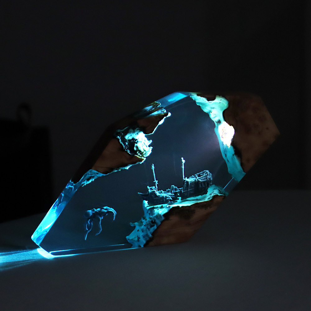 森の妖精鹿デスクトップアート、パーソナライズされた発光オーナ - Art Y Craft のレビューと価格